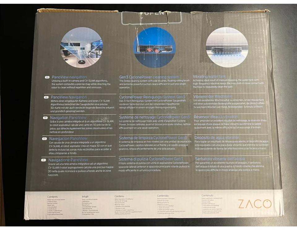 ZACO A9s Saugroboter mit Wischfunktion, App und Alexa-Steuerung in Tessenow