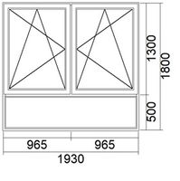 bodentiefes Fenster anthrazit 193 x 180 cm 2-fach-Glas WJ411 Brandenburg - Perleberg Vorschau