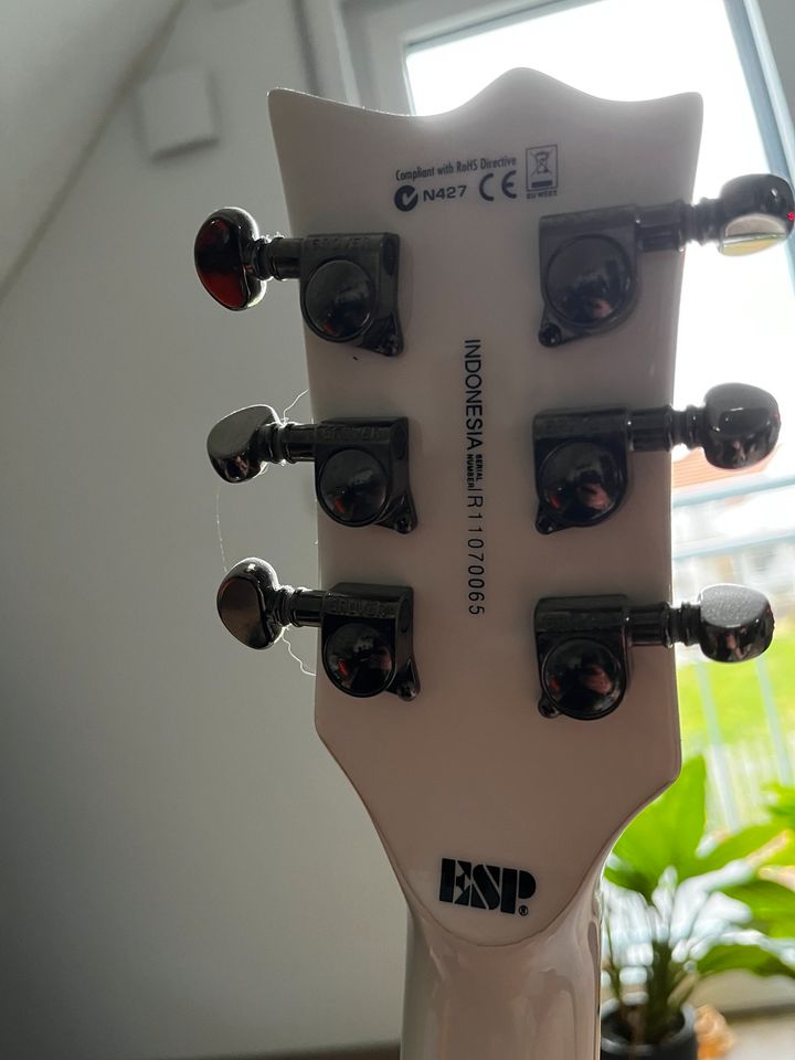 E-Gitarre ESP LTD EC401 Les Paul Aktiv mit Koffer in Preußisch Oldendorf