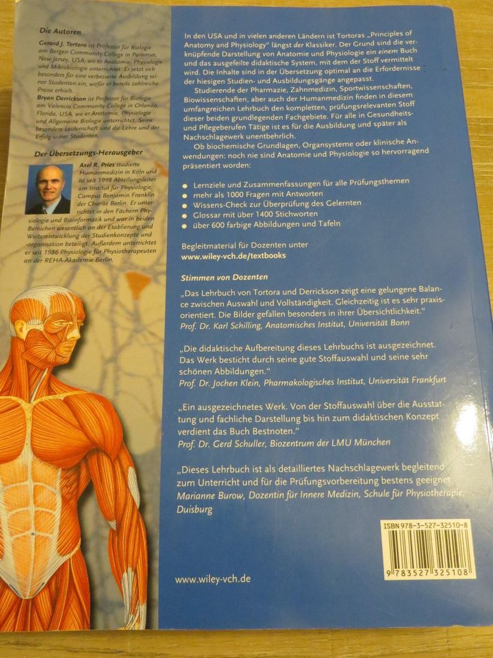 Anatomie Physiologie Derrickson Wiley Medizin Pharmazie in Bremen