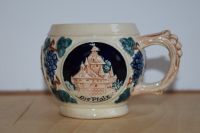 Vintage Steingut Bowle Pfalz Tasse Becher Trauben Burgen Souvenir Bayern - Langquaid Vorschau