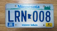 USA License Plate Minnesota 1982 Nummernschild Kennzeichen Schleswig-Holstein - Lübeck Vorschau