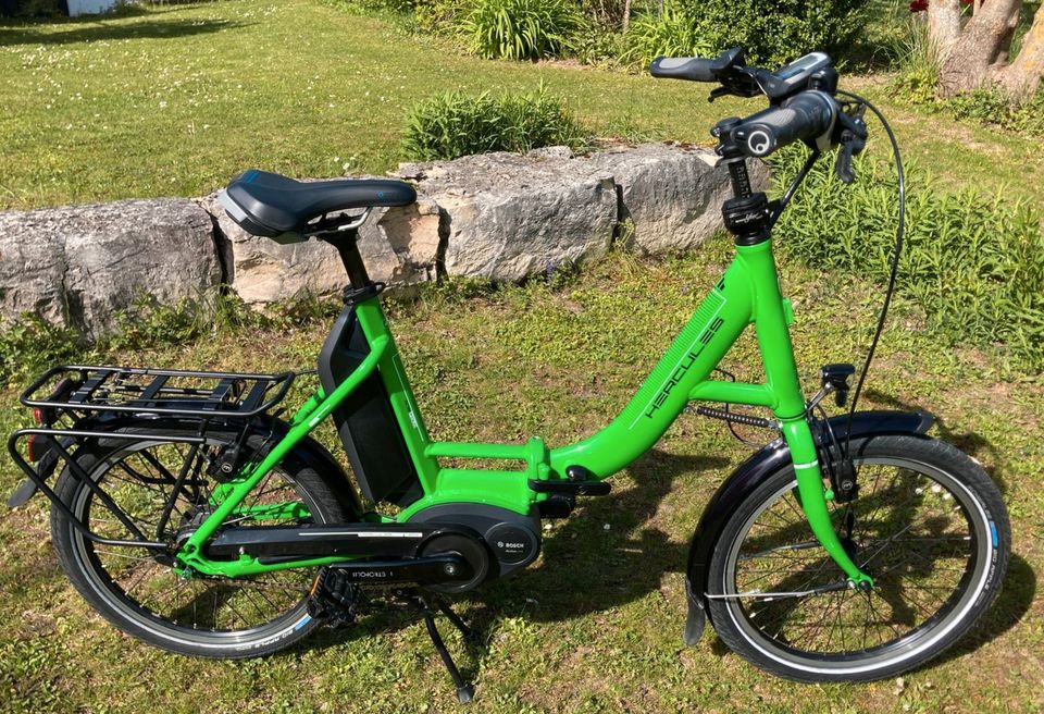 E-Bike Herkules Rob Fold F8 Alu Faltrad, grün in Munderkingen