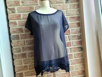 TREDY DAMEN Sommer T-Shirt 38/40 L Spitze Glitzer transparent Nordrhein-Westfalen - Jüchen Vorschau