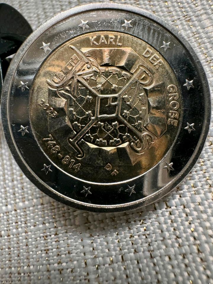 2 Euro Münze Karl der Große in Rottenburg am Neckar