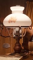 Vintage Lampe mit Blumenmuster Nordrhein-Westfalen - Nottuln Vorschau