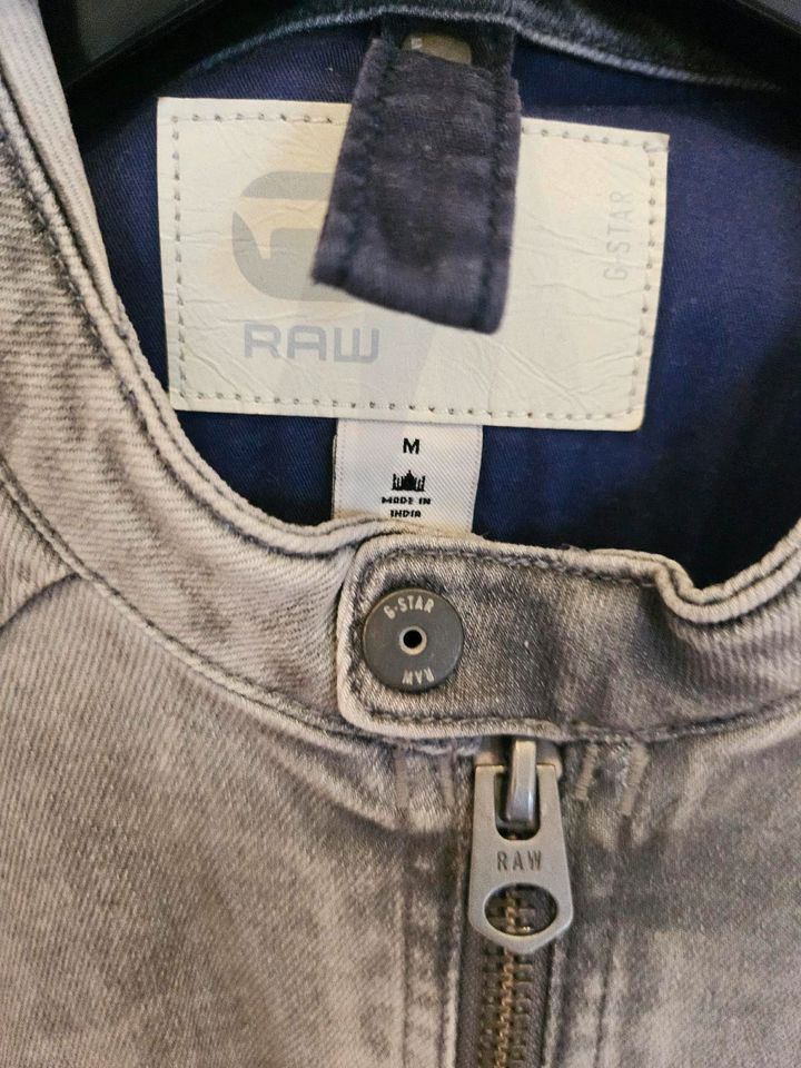 G Star Raw Jeans Jacke Grau Bomber Gr. M in Pirmasens