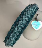 Paracord Halsband 36 cm - 42 cm ; Cream Teal Diamond Nordrhein-Westfalen - Hamm Vorschau