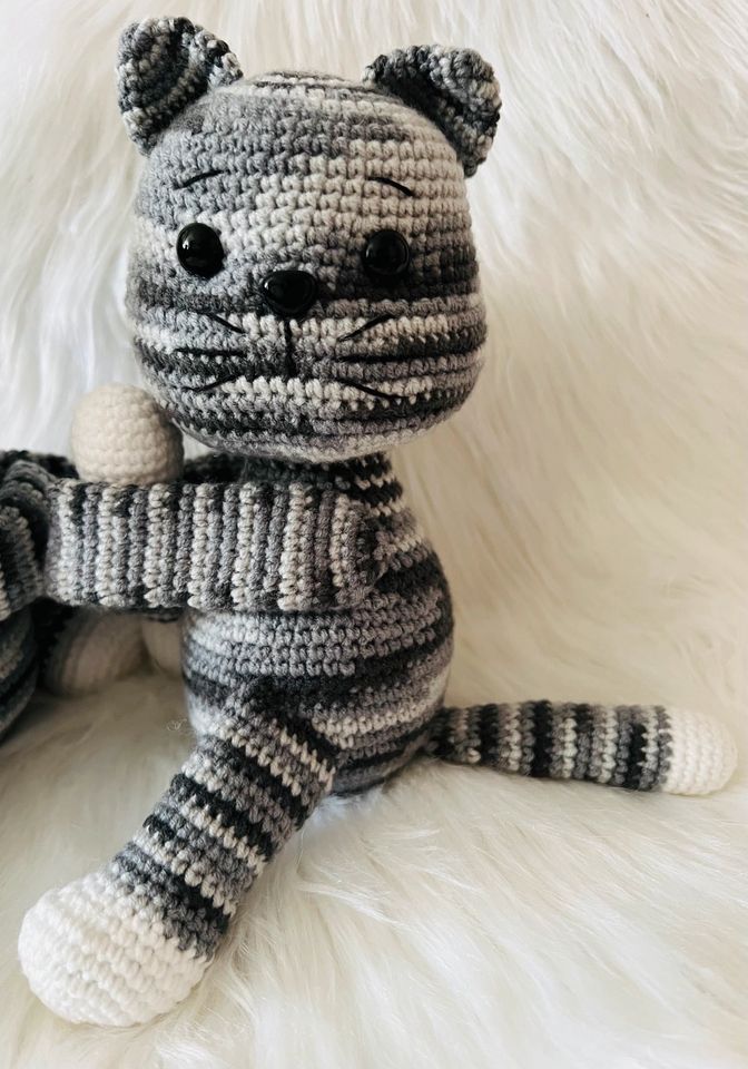 2er SET Amigurumi Katzen Gardinenkrawatte, Häkelkrawatte NEU in Mosbach