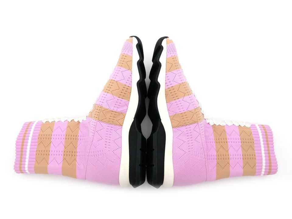 nieKeshop Fendi Rocko Sock Sneaker Boots 38 rosa beige in Olpe