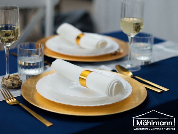 Goldener Platzteller - Hochzeit - Mietgeschirr - 1,50 € in Vechta