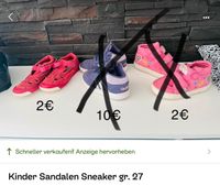 Kinder Sandalen Sneaker gr. 27 Nordrhein-Westfalen - Rheine Vorschau