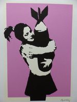 BANKSY Lithografie 50 x 35 cm"Bomb girl hugger" signiert GERAHMT! Nordrhein-Westfalen - Gronau (Westfalen) Vorschau