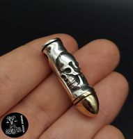 Sterlingsilber 925 Anhänger Patrone Totenkopf Skull Massiv NEU Sachsen-Anhalt - Spickendorf Vorschau