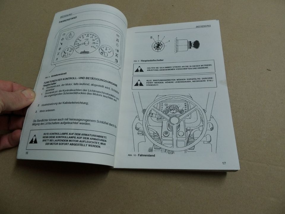 Bedienanleitung Lambborghini Runner 250 350 A 450 Traktor Same in Wittstock/Dosse