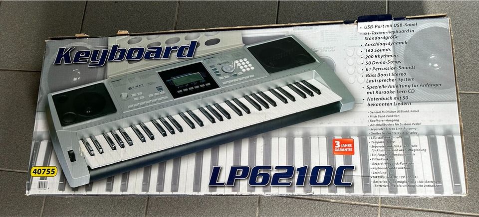 Keyboard Piano Orgel Klavier elektronisch LP6210C in Ahrbrück