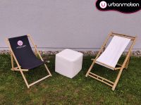 Bambus / Holz Liegestühle und Sitzhocker mieten Bayern - Günzburg Vorschau