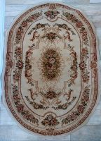 Teppich oval mit Blumenmuster Ranken beige braun rot Landhaus Sachsen - Lengenfeld Vogtland Vorschau