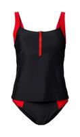 Tankini Set Gr 50 NEU mit Reißverschluss in schwarz rot Sachsen-Anhalt - Brehna Vorschau