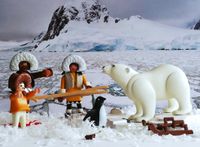 Playmobil Eskimofamilie beim Eisfischen mit Eisbär Nordrhein-Westfalen - Leverkusen Vorschau