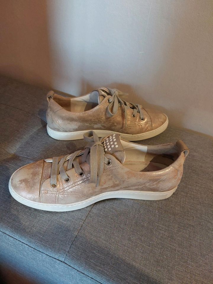 Paul Green Sneaker, Gr. 38, rosé/metallic, Perlen, Versand: 3,99€ in Dornburg