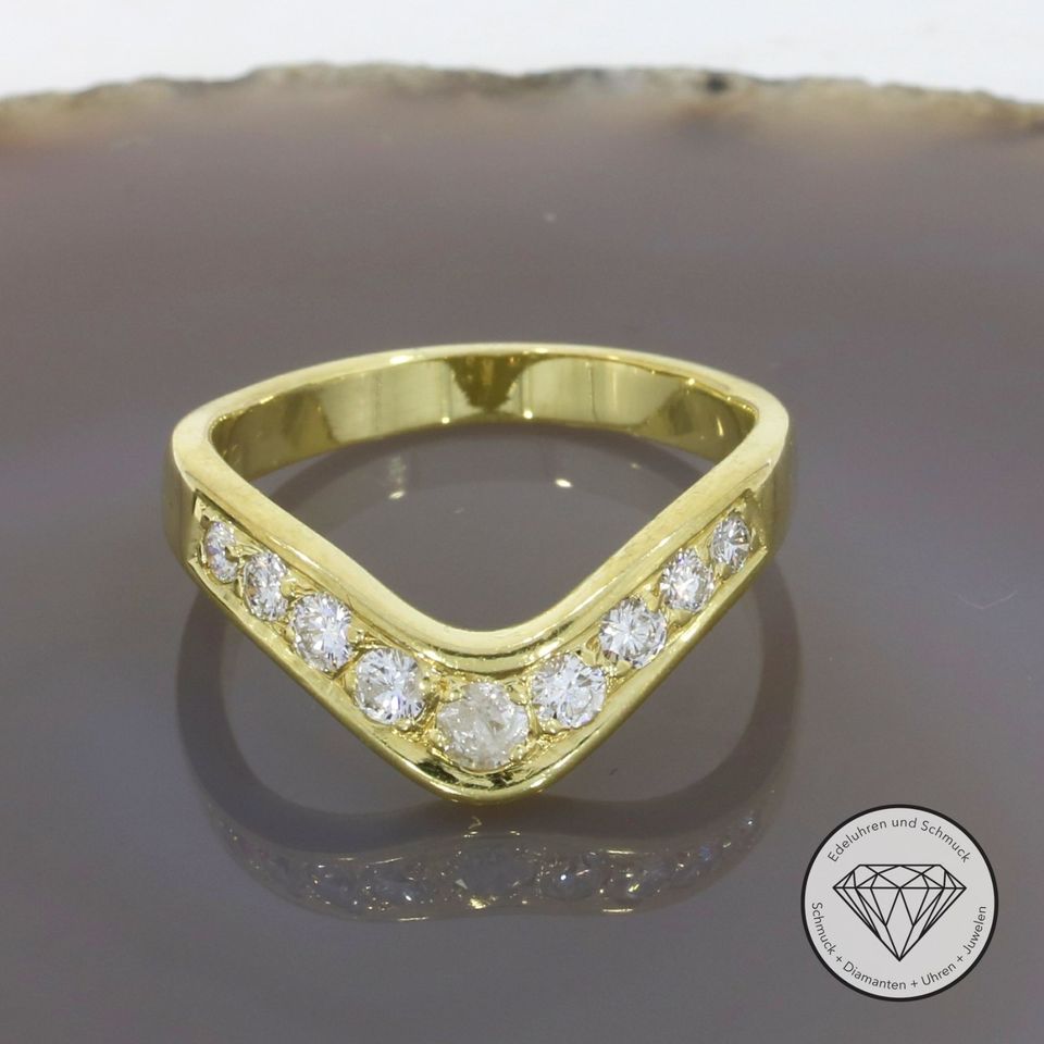 *198217 Wert 1.920,- Brillant 0,50 Ct Ring 585 Gold 14 KT XXYY in Essen