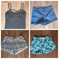 Bekleidungspaket Hotpants h&m Badeshorts Trägershirt Camping Hose Sachsen - Oschatz Vorschau