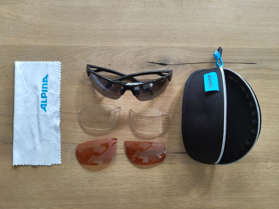 ALPINA TRI-SCRAY, schwarz, Sportbrille / Fahrradbrille in Mechtersen