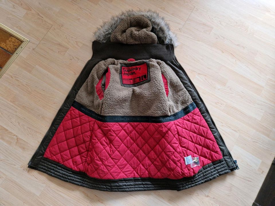 100 % Superdry Japan Parka Jacke Kapuze British Design NP 199€ in Rüsselsheim