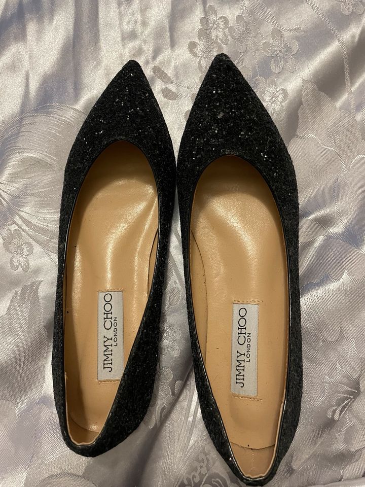 Jimmy Choo Ballerinas Glitzer in Größe 37 neu in Hamburg