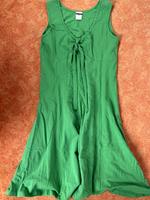 Grünes Sommerkleid mit Bindeband | Größe 40 | Baumwoll-Elasthan Dresden - Blasewitz Vorschau