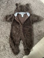 Baby H&M Teddybär Overall Plüsch braun 62 Sachsen-Anhalt - Magdeburg Vorschau