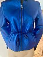 Versace Versus Lederjacke Electric Blue metallic Gr.36 wie Neu Baden-Württemberg - Sigmaringen Vorschau