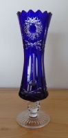 schmale blaue Vase mit Schleuder-Stern Design Bayern - Manching Vorschau