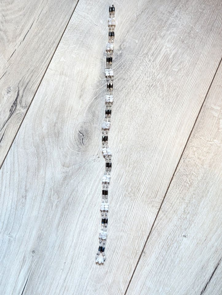 Kette Damenkette Magnetkette schwarz weiß in Weitramsdorf