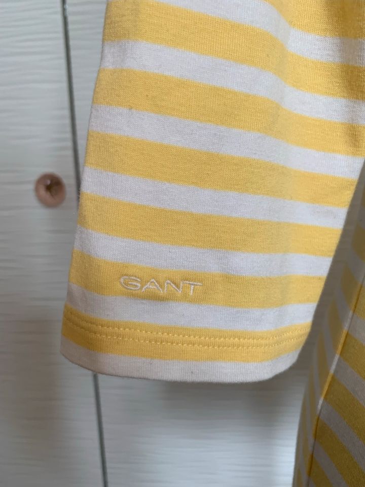 Shirt von Gant, Größe S, 3/4 Arm, Gelb/ Weiß gestreift in Berlin