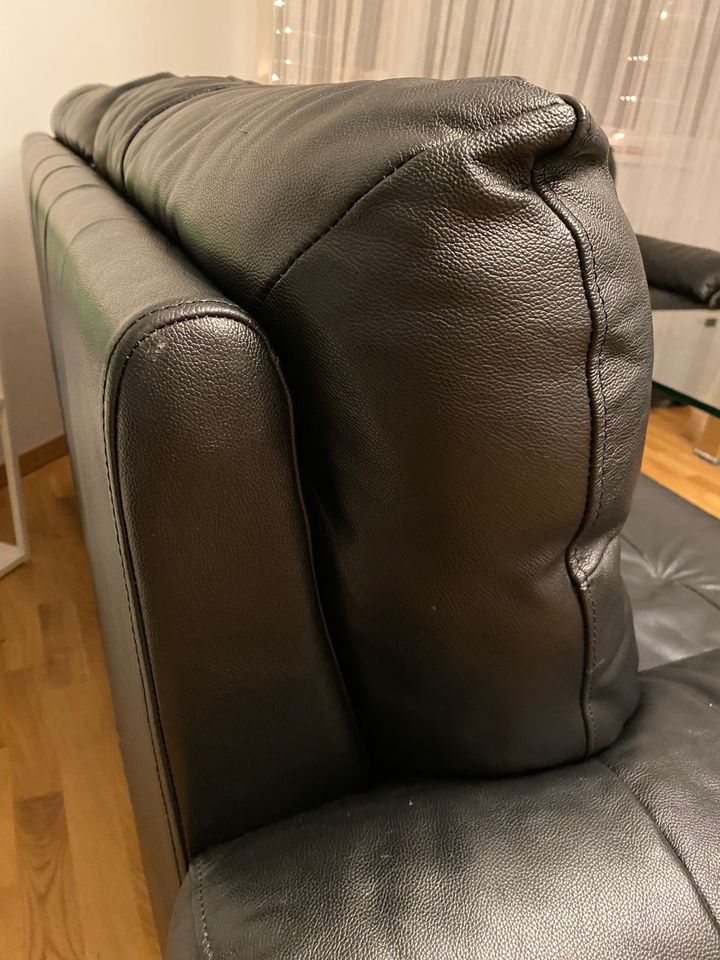 Leder Couch Sitz Garnitur 3 Teilig Sofa in Berlin