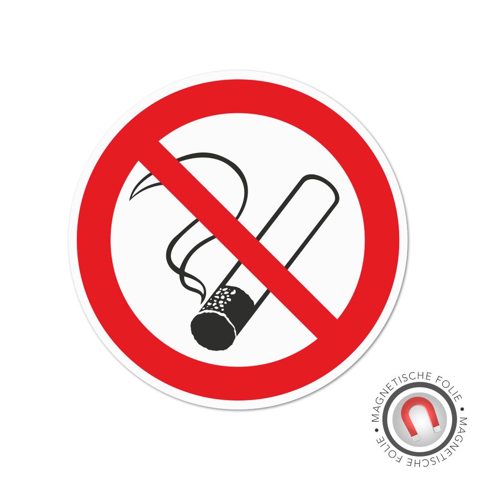 Verbotsschild Rauchen verboten Rund Magnetschild Schild in Castrop-Rauxel