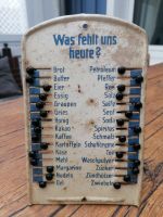 Was fehlt uns heute, alte Merktafel, Metallschild Niedersachsen - Wendeburg Vorschau