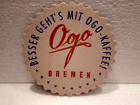 Rarität Ogo Kaffee Bremen alter Deckel Untersetzer top Zustand Niedersachsen - Kissenbrück Vorschau