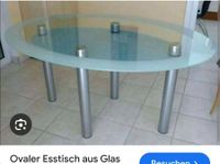 Ovaler Esstisch aus Glas zu verschenken Baden-Württemberg - Tübingen Vorschau