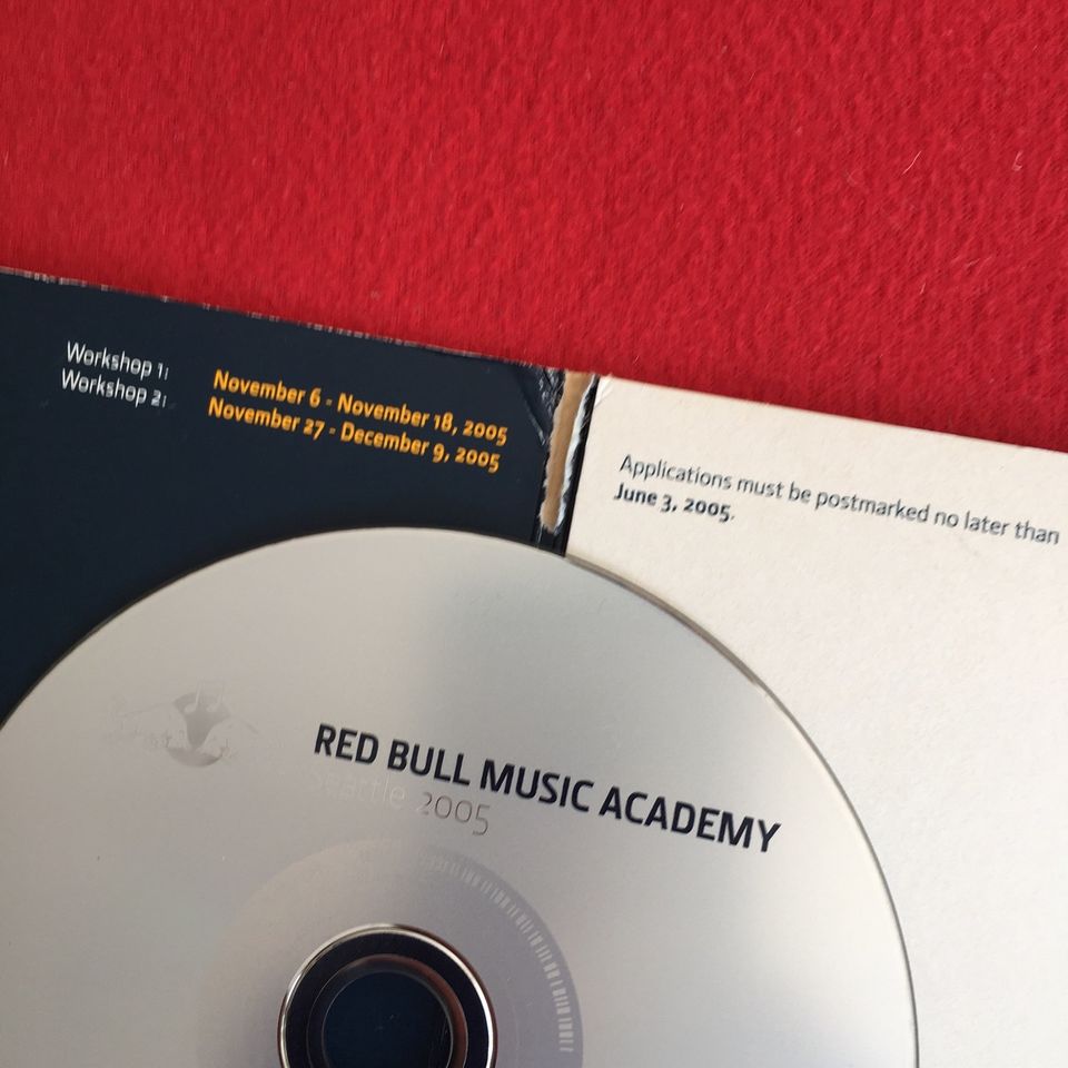 Red Bull Music Academy Seattle 2005 CD-ROM & Application in Düsseldorf