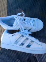 Adidas Superstar, Gr. 36 2/3, weiß - durchsichtig, original Schleswig-Holstein - Kiel Vorschau