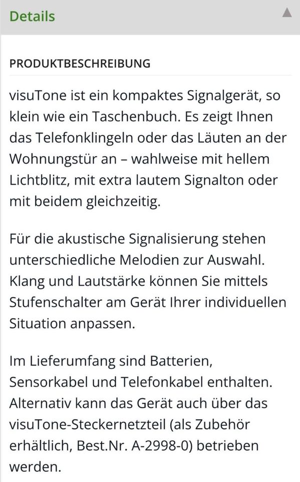 Zusatz Lichtklingel für das Telefon oder die Tür in Leipzig