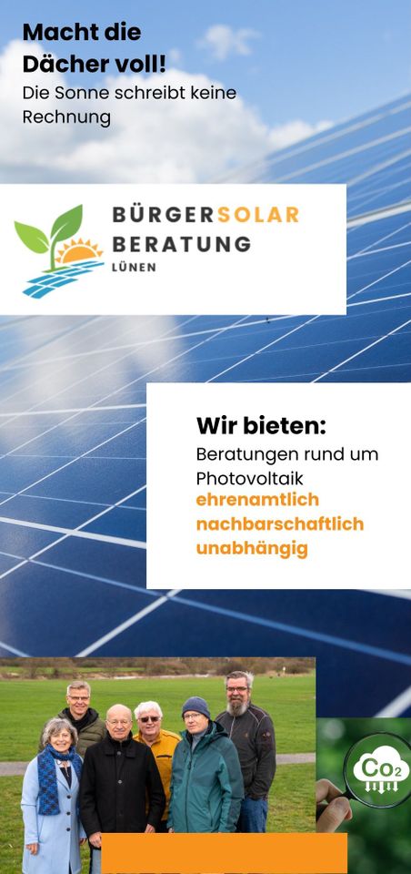 Infos zur Photovoltaik? BürgerSolarBeratung Lünen! in Lünen