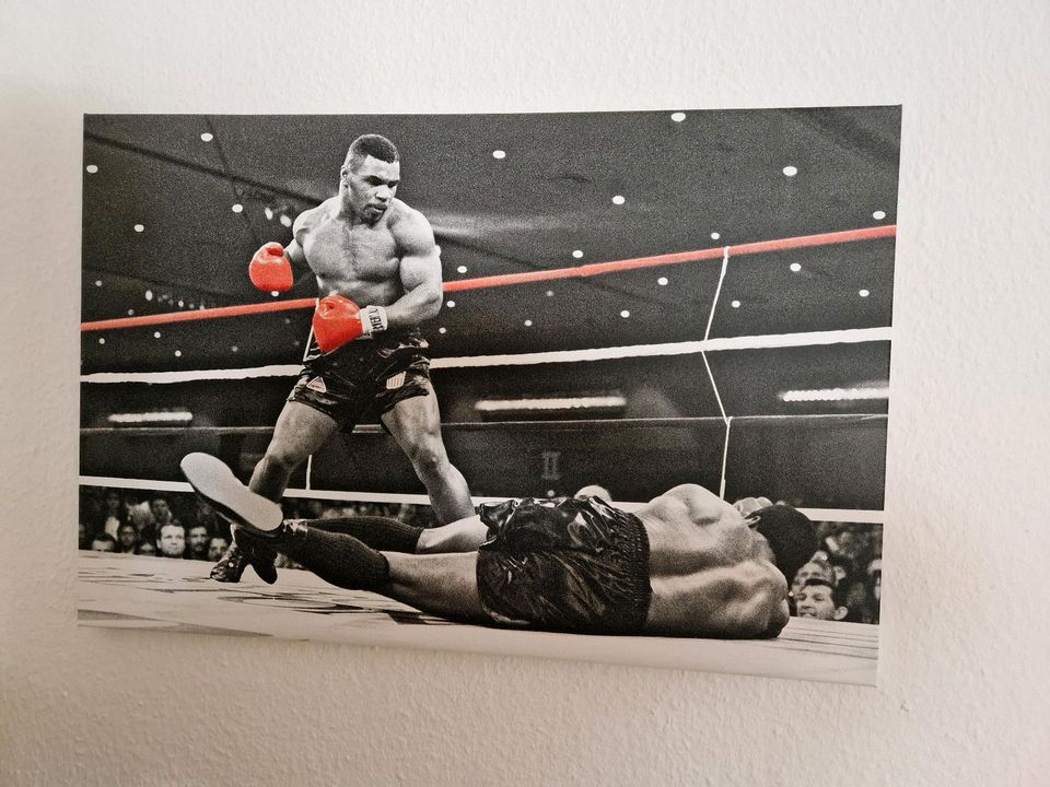 Mike Tyson Bild auf Holzrahmen 70x50cm in Saarbrücken