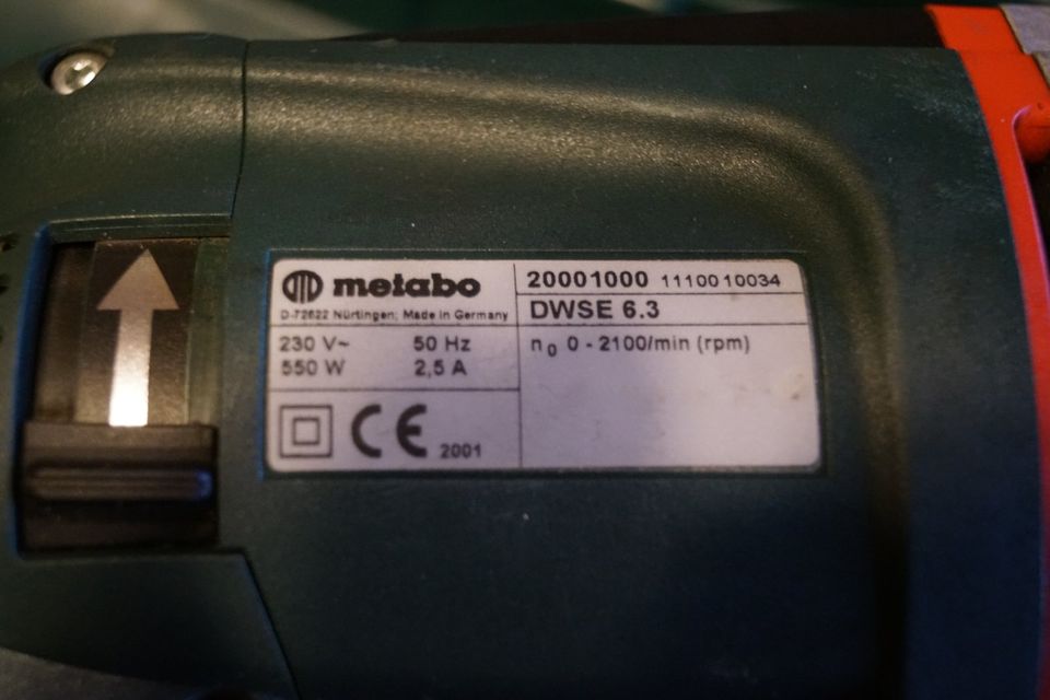 Metabo Dach- Wand- Schrauber DWSE 6.3 Elektronik Schrauber in Muchow