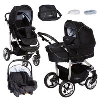 Bergsteiger Capri 3 in 1 Kinderwagen in Schwarz Bayern - Maxhütte-Haidhof Vorschau