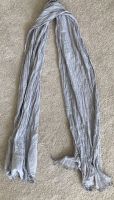 Schal, dünner Schal grau/weiß gestreift mit Fransen von H&M Bayern - Moosinning Vorschau
