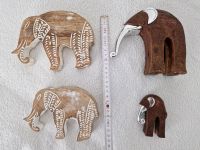 4 x Deko Elefanten aus Holz und Polyresin Nordrhein-Westfalen - Sankt Augustin Vorschau